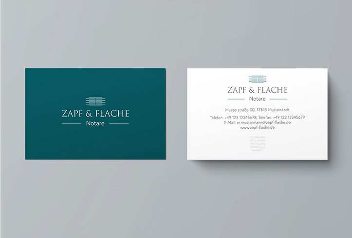 Visitenkarte Zapf & Flache