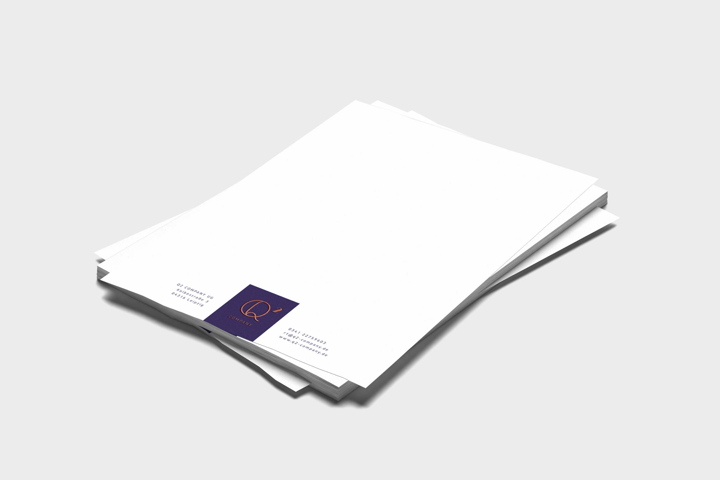 Markenentwicklung Q2 Company - Briefpapier